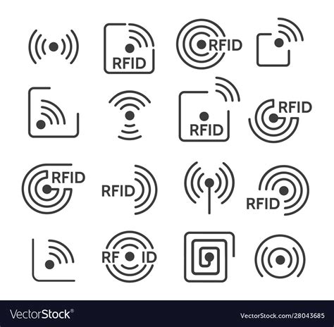 tap rfid badge icon|rfid icons.